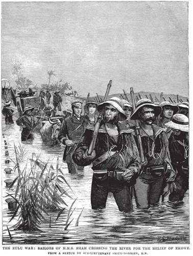 Crossing the river